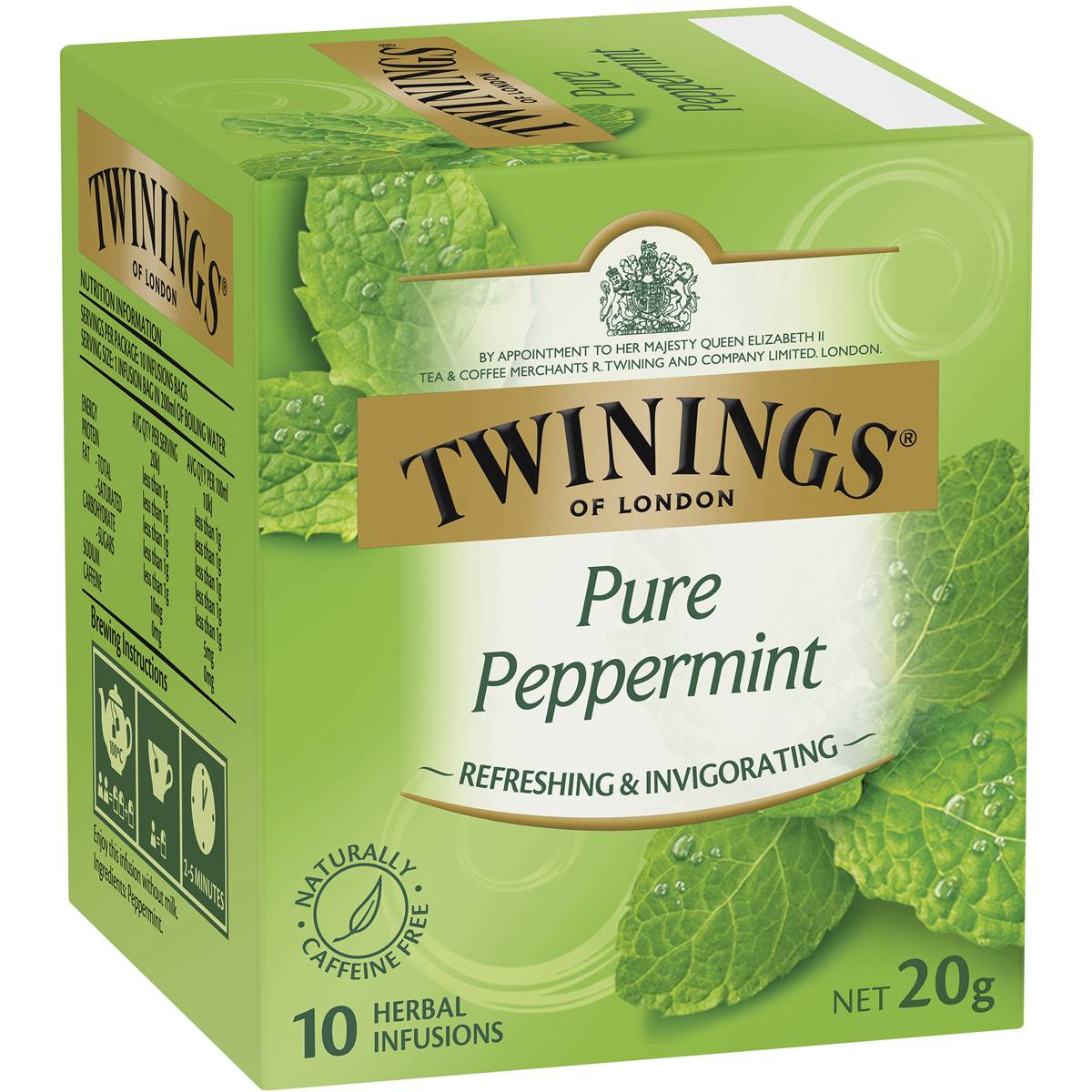 Twinings Pure Peppermint Tea Bags 10 Pack The Australian Products