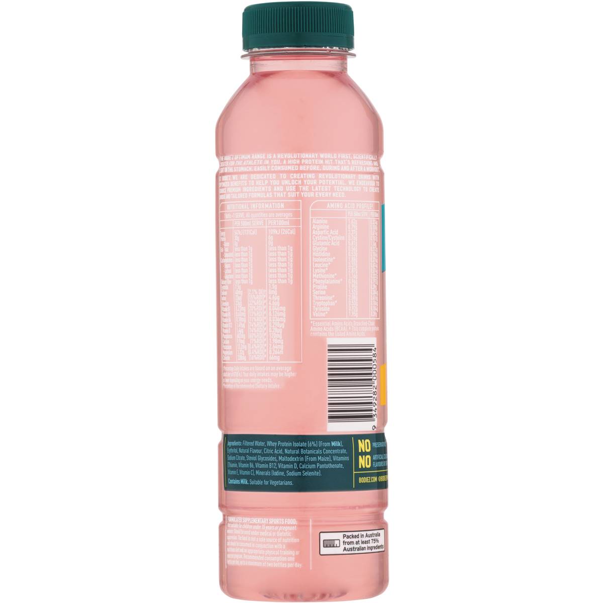 Bodiez Protein Water Citrus Punch Optimum 500ml The Australian Products 0690