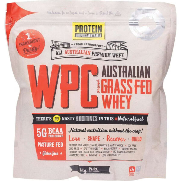 Protein Supplies Aust Wpc Whey Protein Concentrate Pure 500g The