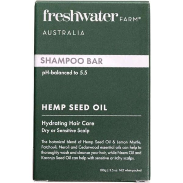 Freshwater Farm Hemp Seed Oil Shampoo Bar 100g