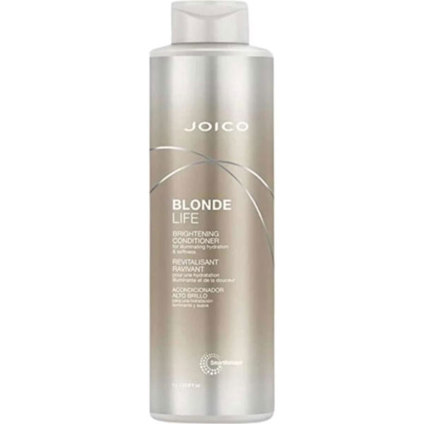 Product Details Formulated to brighten, nourish and revive blonde hair. The Joico Blonde Life Brightening Conditioner will instantly enrich each hair strand and bring life back to dull damaged blonde hair. Benefits: Deeply nourishes & instantly detangles Free from SLS/ SLES sulfates Adds softness and smoothness Keeps hair bright & polished Hair Type: Bleached and blonde hair. How to use:Â Apply a small amount of conditioner to shampood, clean and dampÂ hair. Leave 1-2 minutes. Rinse. Made in USA. Please note: Product must be used within 18 months of opening. Please refer to the ingredient list on your product package for the most up to date list of ingredients to ensure it is suitable for your personal use.