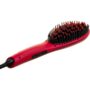 Cabello Deluxe Hot Brush Hair Straightener - Matt Red