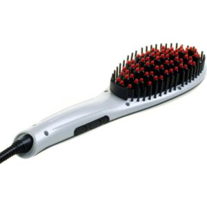 Cabello Deluxe Hot Brush Hair Straightener - White