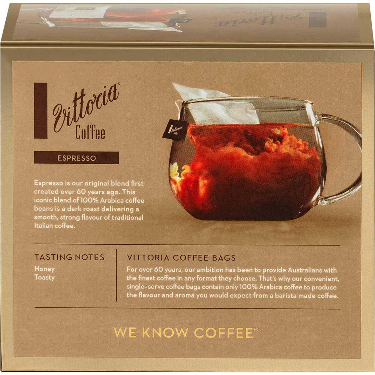 Vittoria Coffee Bags Espresso 20 Pack – The Australian Products