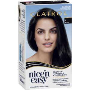 Clairol Nice N Easy 2 Black Hair Colour Each