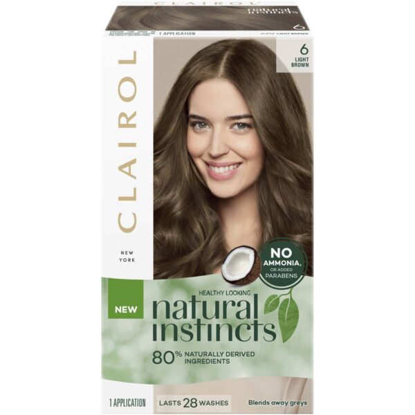 Clairol Natural Instincts 6 Suede Light Brown Each