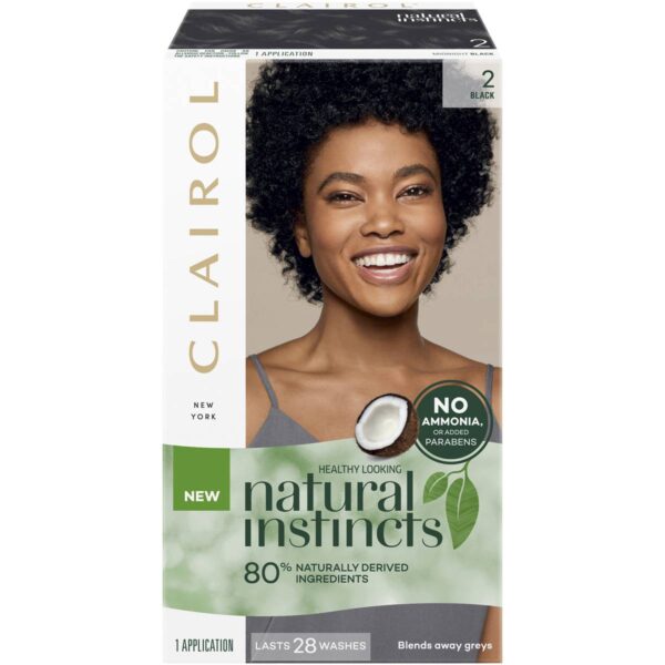 Clairol Natural Instincts 2 Midnight Black Each