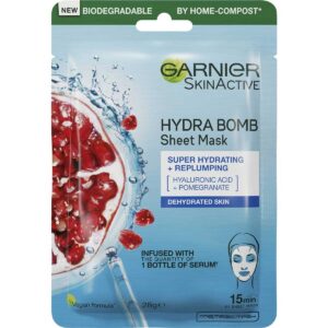 Garnier Hydra Bomb Tissue Face Mask Pomegranate Each