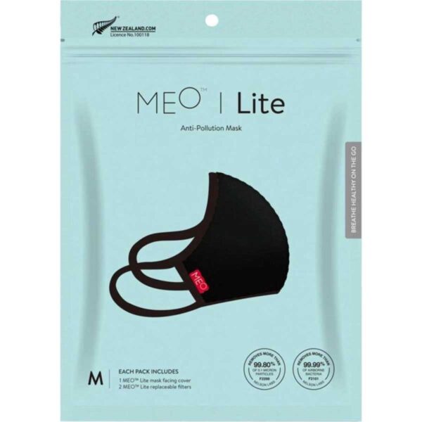 Meo Lite Face Mask Black Medium 1pack