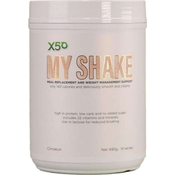 X50 Meal Replacement & Weight Management Support Cinnabun 490g