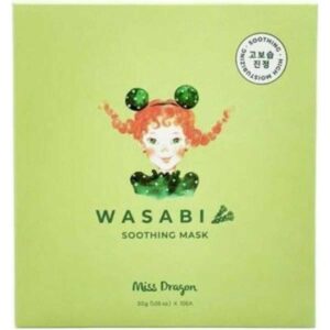 Miss Dragon Wasabi Soothing Mask (10 *2 Face Sheet) - Pack of 2