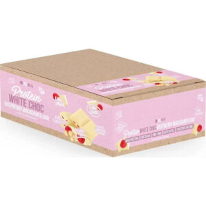 Vitawerx Protein White Chocolate Bar Raspberry Macadamia Box 12 x 35g