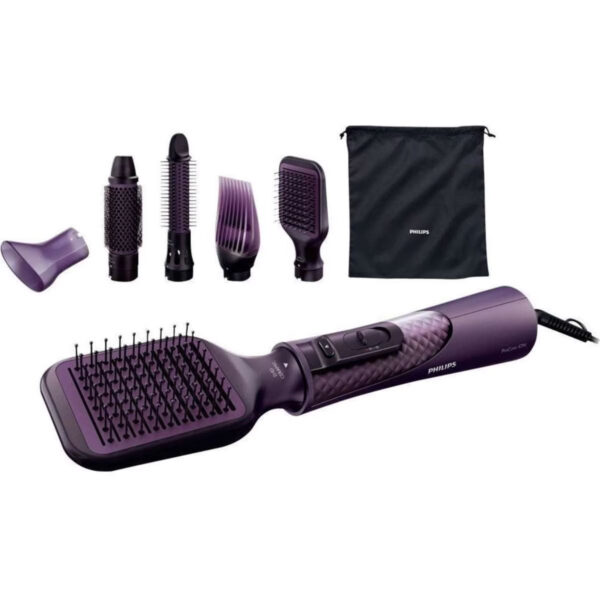 Philips HP8656 Ionic Care Hair Dryer Styler Brush Purple Black 7pc The Australian Products