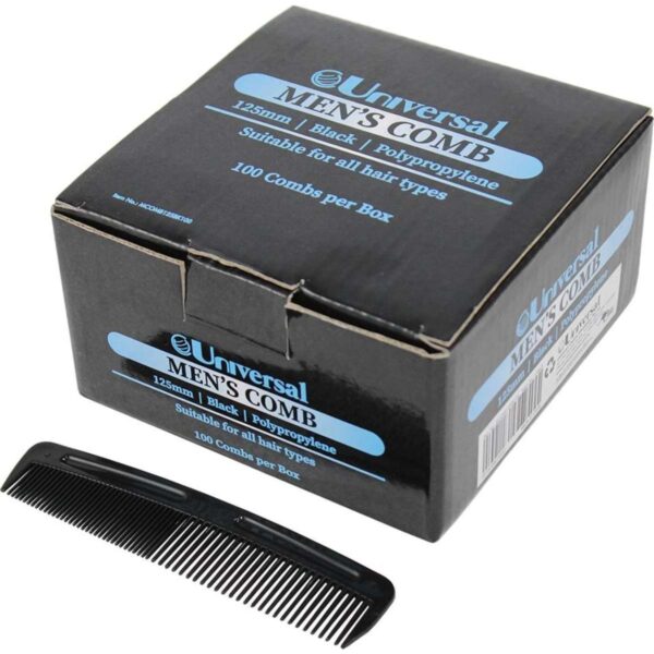 Universal Men's Comb Polypropylene 125mm 100 Box x9