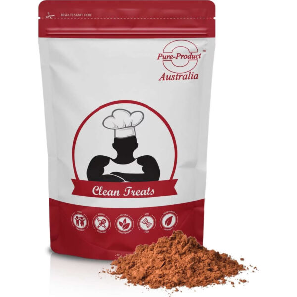 Pure Product Australia Organic Cocoa Powder 1KG No Shaker Glass