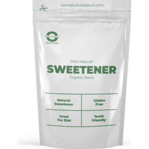 Pure Product Australia Organic Stevia 100% Natural Sweetener 1KG No Shaker Glass