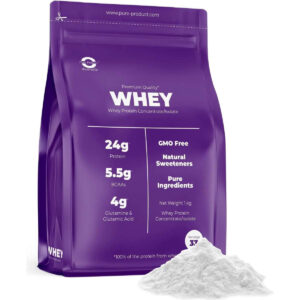 Pure Product Australia Whey Protein Isolate/ Concentrate 2kg Unflavoured No Shaker Glass