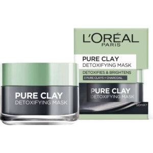 L'Oreal Paris Pure Clay Detoxifying & Brightening Charcoal Mask 50mL