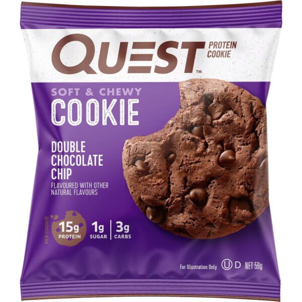 Quest Protein Cookie Double Chocolate Chip Flavour 59g